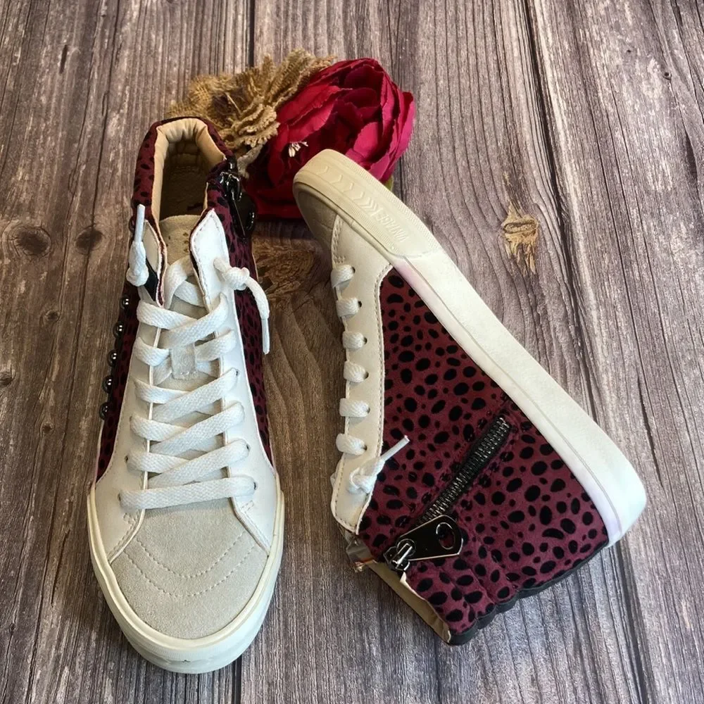 Vintage Havana Redeem Wine/Black Multi Mid-Top Sneakers - Picture 3 of 10